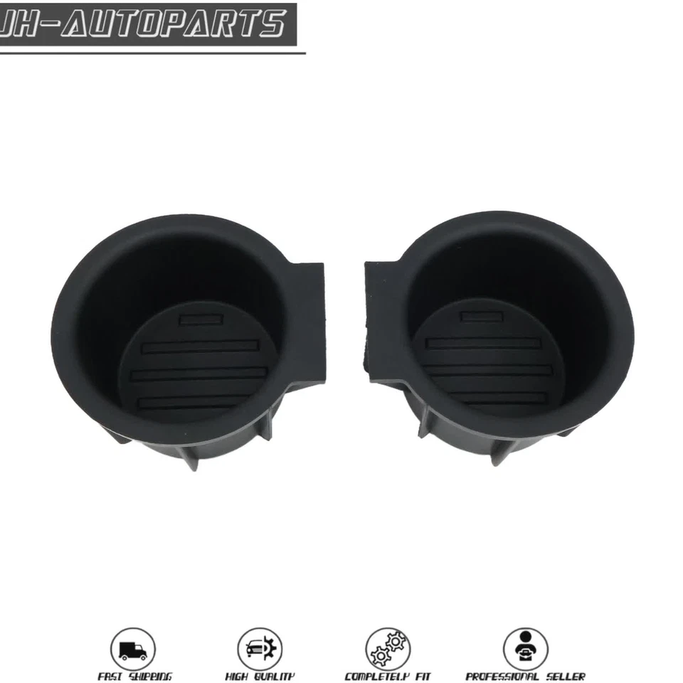For 09-14 Ford F-150 2 Pcs Front Center Console Cup Holder Insert 9L3Z1513562CB - Image 2 of 4
