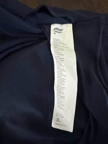 Preowned, LOT OF 3! Fabletics Sports Bra Womens XL, High Impact Moisture Wicking - Picture 6 of 6
