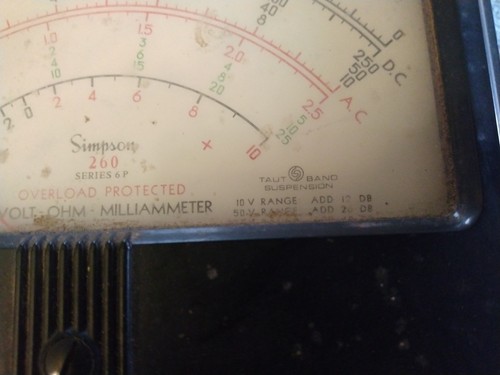 De Colección Simpson Voltio-OHM-Miliametro 260 Hecho en EE. UU. - Imagen 4 de 13