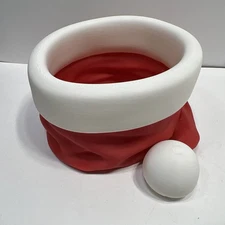 3D Printed Santa Hat Christmas Decoration Candy Snack Nick-nac Dish Bowl