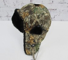 Hurley x Realtree Edge Camo Faux Fur Trapper Hat Cap Size L/XL NEW.
