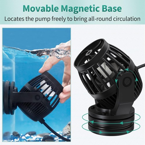 Uniclife Wave Maker per Acquario per Vasche Pesci 120-300 Galloni 3400 GPH Regolabile C - Foto 5 di 7