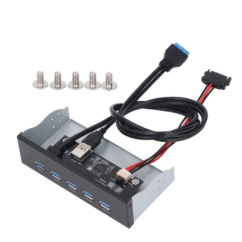 Front Panel USB Hub 5xUSB3.2 GEN1 19 Pin 5.25in Optical Drive Front Panel Fo SAL - Afbeelding 3 van 24