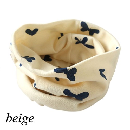 Autumn Winter Butterfly Printed Baby Children Collar Neck Kids Cotton Scarf - Picture 16 of 16