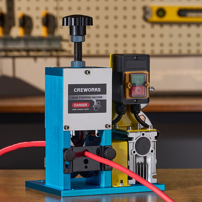 CREWORKS Wire Stripper Electric Stripping Machine for 1 to 30 mm Scrap Cables