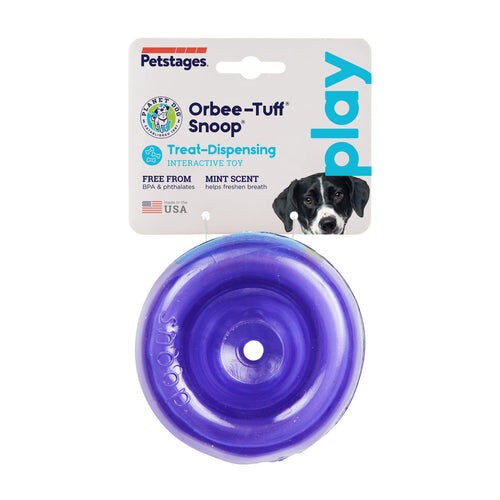 Planet Dog Orbee-Tuff Lil Snoop Treat Dispenser Interactive Dog Toy Purple - Picture 2 of 6