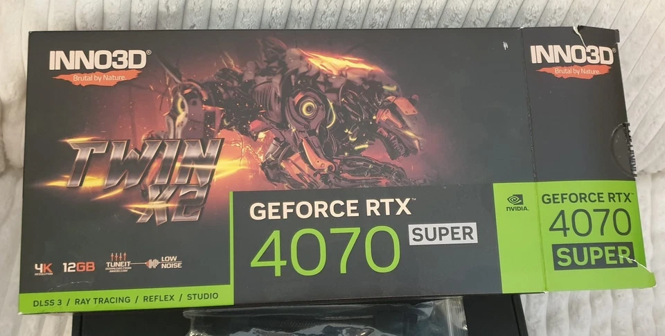 INNO3D GeForce RTX 4070 Super Terra Gaming Dual Fan 2‑Slot DLSS 3 Ray Tracing - Image 2 of 4