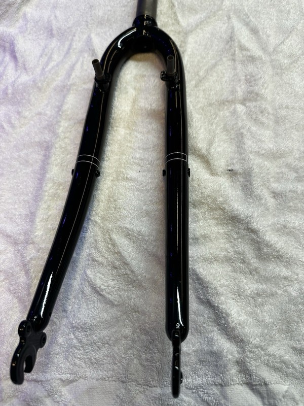M Part 700c Rigid Steel Fork V Brake 1 1/8 Threadless Black