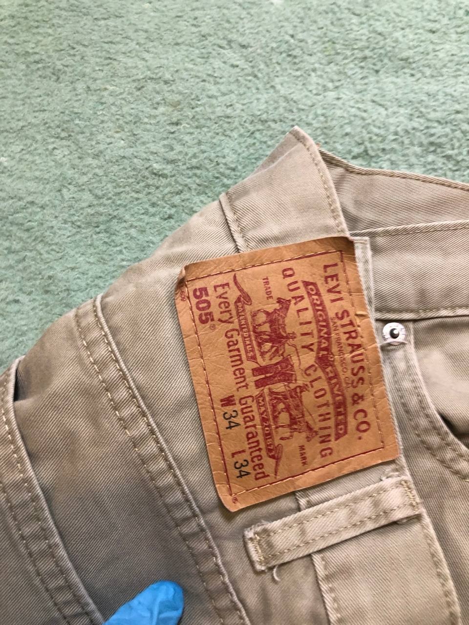 Levi's 505 Regular Fit Straight Denim Jeans 34X34 thumbnail 15