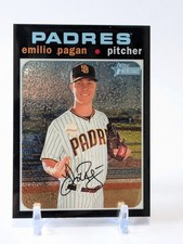 2020 Topps Heritage Chrome #THC545 Emilio Pagan Padres #'d/999 - FREE SHIPPING