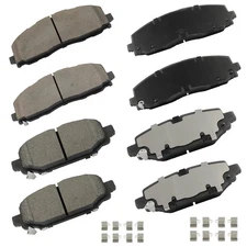 Front + Rear Ceramic Brake Pads Fits Jeep Wrangler 2019 2020 2021 2022