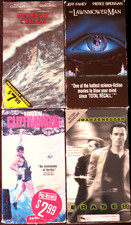 4 VHS Tapes - Eraser, Cliffhanger, The Lawnmower Man, The Perfect Storm