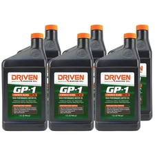 Driven Racing Oil 19306, GP-1 High Perf. Oil, Synthetic Blend 10W-30, 6 Qts