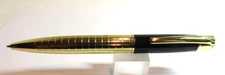 TERZETTI ARMORE METAL BALLPOINT PEN-BLACK/GOLD-FREE POUCH