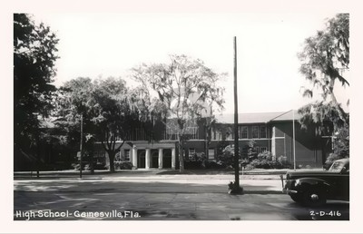 Gainesville High School Florida FL Alachua County RPPC Photo Postcard COPY