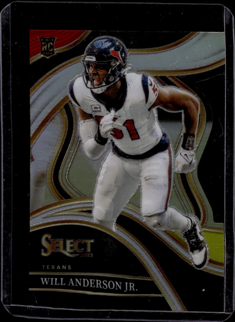 2023 Panini Select Red Yellow Die Cuts #207 Will Anderson Jr. Texans Rookie