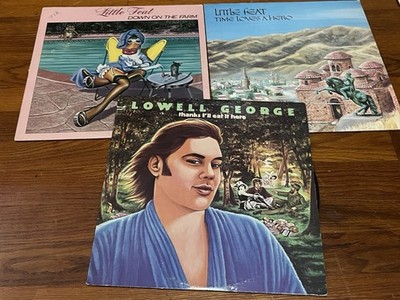 LOT 3 Vintage LITTLE FEAT LP'S Time Loves a Hero Down on the Farm Lowell George