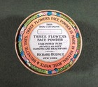 VINTAGE POWDER BOX  "Three Flowers" Face Powder - Richard Hudnut  ART DECO — photo 4