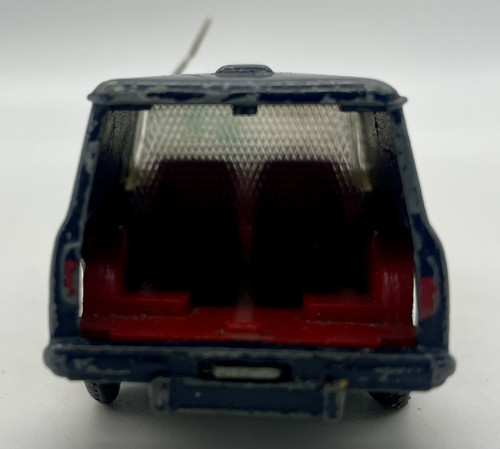 VINTAGE CORGI TOYS # 448 AUSTIN MINI POLICE VAN DIECAST MODEL BLUE 1964 - Picture 3 of 5