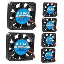 6Pcs 4010 Fan DC 24V Mini Brushless Cooling Fans 40x40x10mm 3D Printer 4010 24V