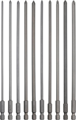 10 Pack Extra Long Phillips Screwdriver Bit Sets, 1/4 Inch Hex Shank Magnetic Sc