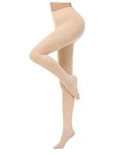 Fleece Lined Tights for Women Thermal Pantyhose Winter Warm Medium Footed Nude