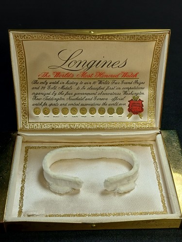Vintage Longines Original Brass Watch Box & Movement 17 Jewels 4LL Womens - Picture 8 of 14