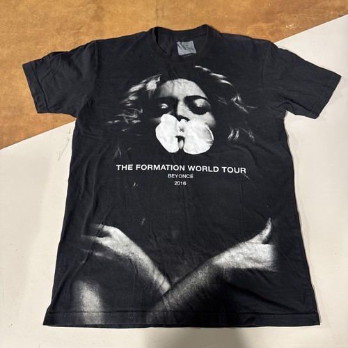 Beyonce Women’s The Formation World Tour 2016 T Shirt Black Sz Medium - Picture 1 of 5