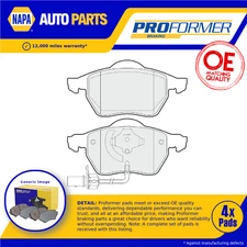 Brake Pads Set fits VW PASSAT 3B3, 3B6 2.0 Front 00 to 05 Proformer Quality