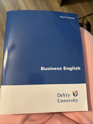 Devry university Business English