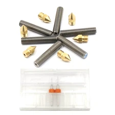 Extruder Head Kit Brass Nozzle+M6 Throat Tube+Drills for MK8 3D Printer-1.75mm a