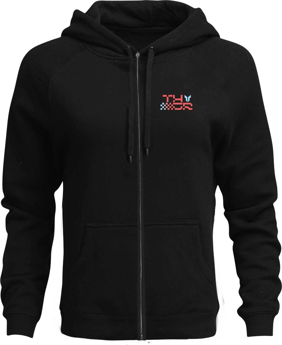 Thor Lサイズ パーカー THOR HOODIE ZIPUP BADGE ヘザーグレー 正規 