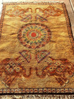 Hand-woven India Jaipur mandala rug Elephant Oriental wool carpet 5' 9' X 3' 11" — photo 6