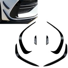 6ⅹ Frontstoßstange Lip Splitter Spoiler für Mercedes Benz C-Klasse W206 Schwarz