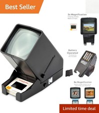 High Resolution 35mm Film Viewer - Battery Powered with LED Light for Mobile Use