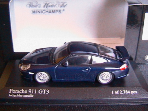 Porsche 911 996 GT3 1999 Indigoblau Metallic Minichamps 430068009 1:43 Blau-image