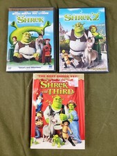 Shrek Trilogy DVD Shrek 2-Disc Original / Shrek 2 / Shrek 3 the Third Movie LOT