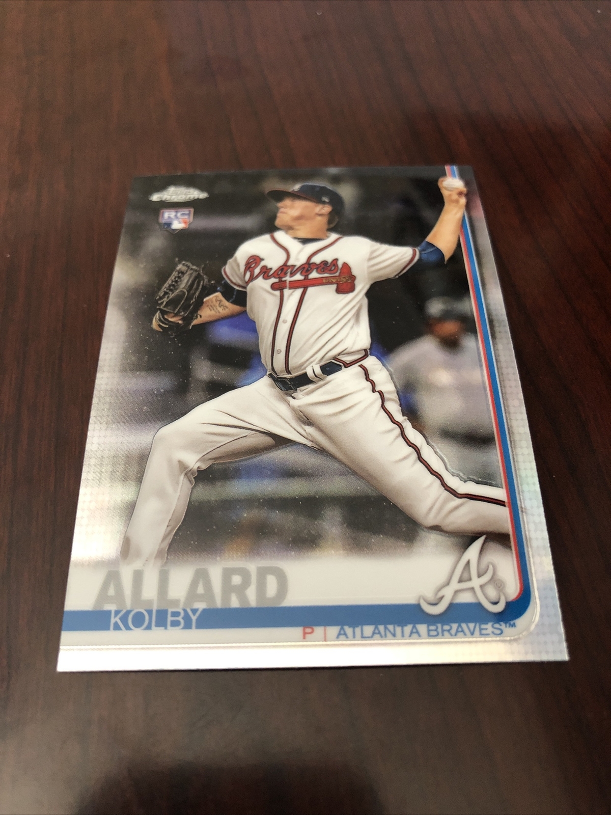 2019 Topps Chrome Refractor #99 Kolby Allard RC Atlanta Braves *Mint*