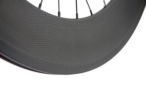 700C Track Bike Carbon Wheels 88mm Depth Fixed Gear Carbon Wheelset Clincher - Picture 8 of 9