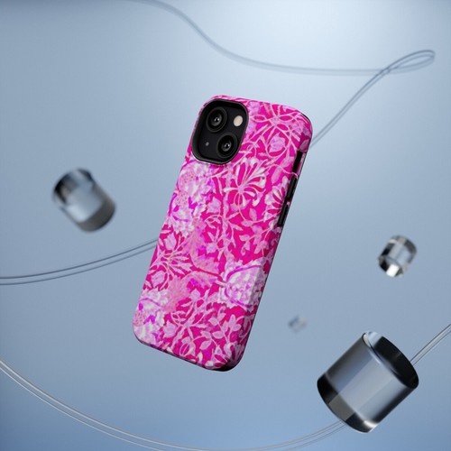 Magsafe Phone Case for iPhones 13-14 Pink Floral Art - Picture 61 of 81