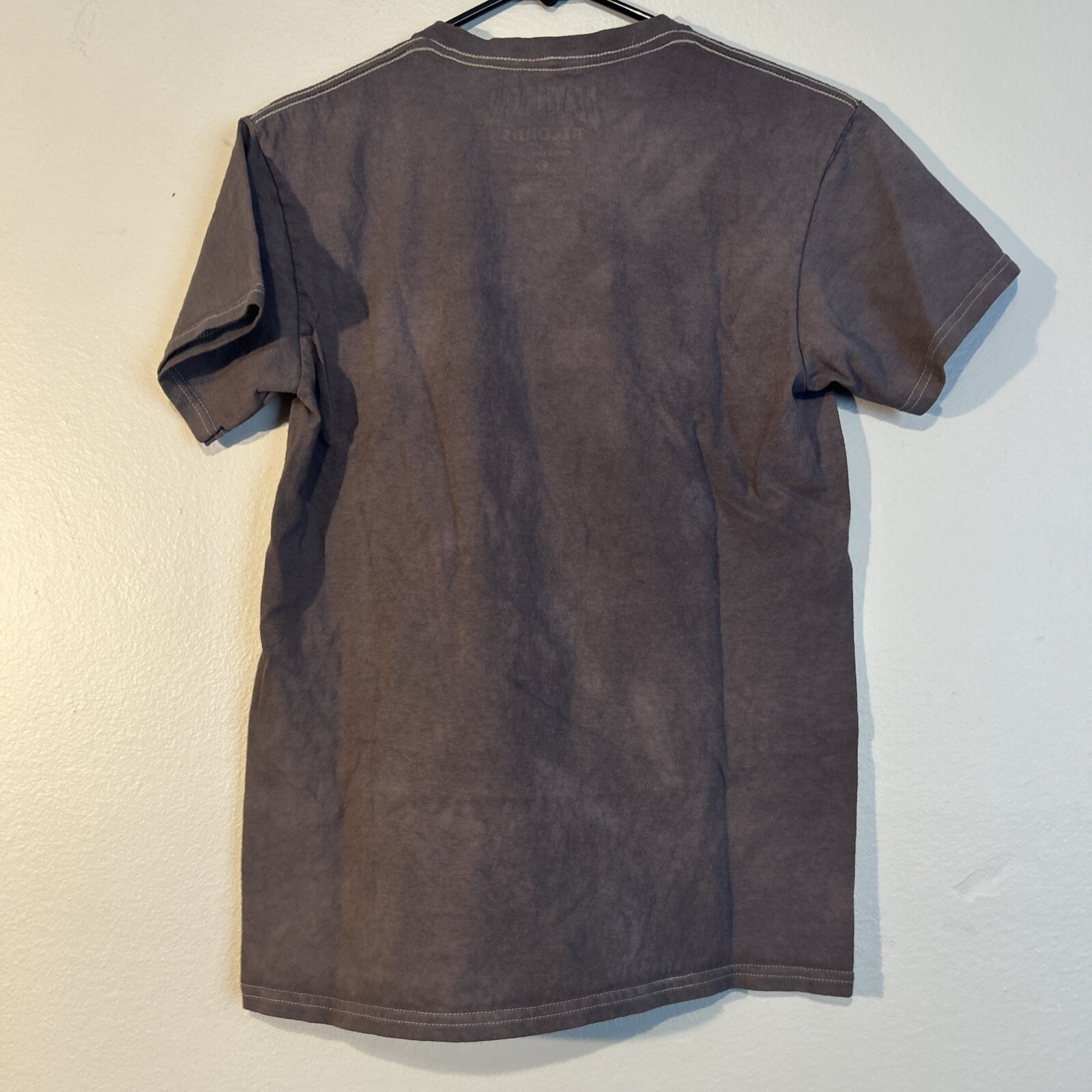 FILA T shirt donna Death Row Records logo beige ortografico piccola personalizzata Dip Dye