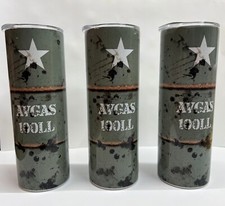 WW2 Avgas Drum Drink Tumbler 20oz - FREE SHIPPING