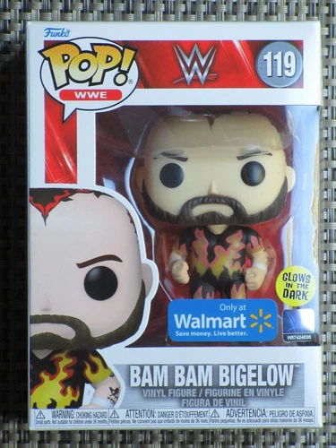Funko POP Bam Bam Bigelow action figure vinyl figure #119 WWE exclusive