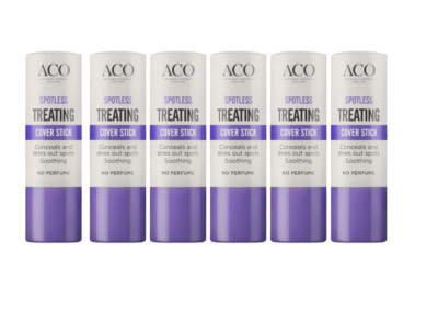 6x ACO Spotless Cover Stick 3.5 g   Acne Concealer & Treatment Swedish Skincare