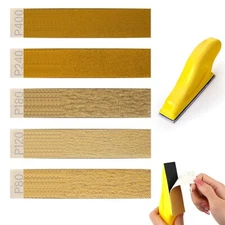50PCS Micro Sander Paper Finger Sander Kit 3.5” x 1” Hand Sanding Block for Smal