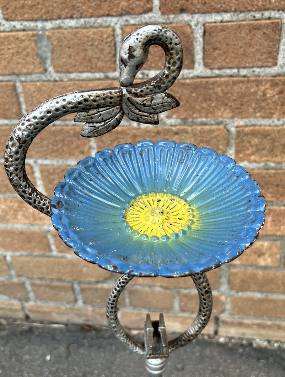 Art Deco Ashtray Stand Snake Verona Cast Iron Enamel Garden of