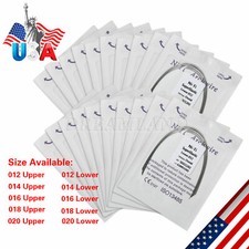 100 PCS dental orthodontic super elastic niti round arch wires Ovoid form PR-US