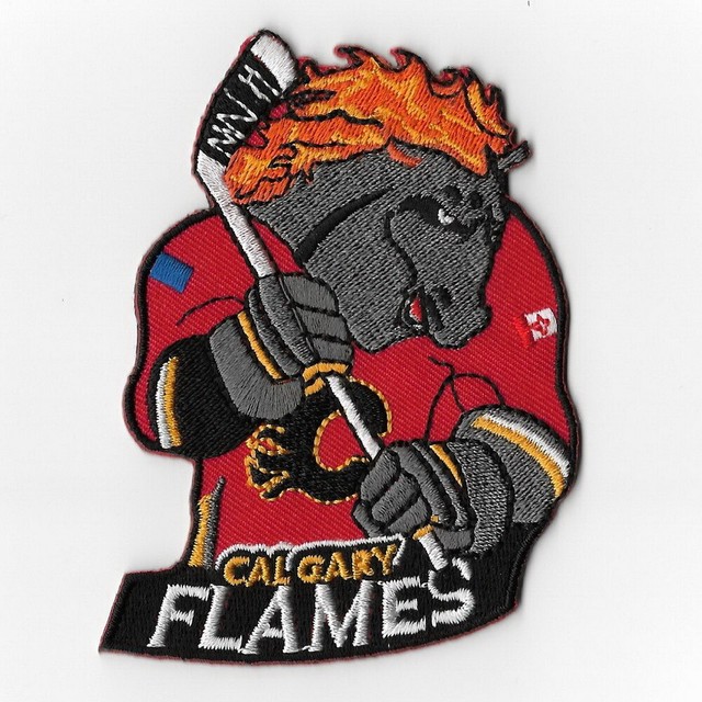NHL Calgary Flames Mascot Iron on Patches Embroidered Patch Badge