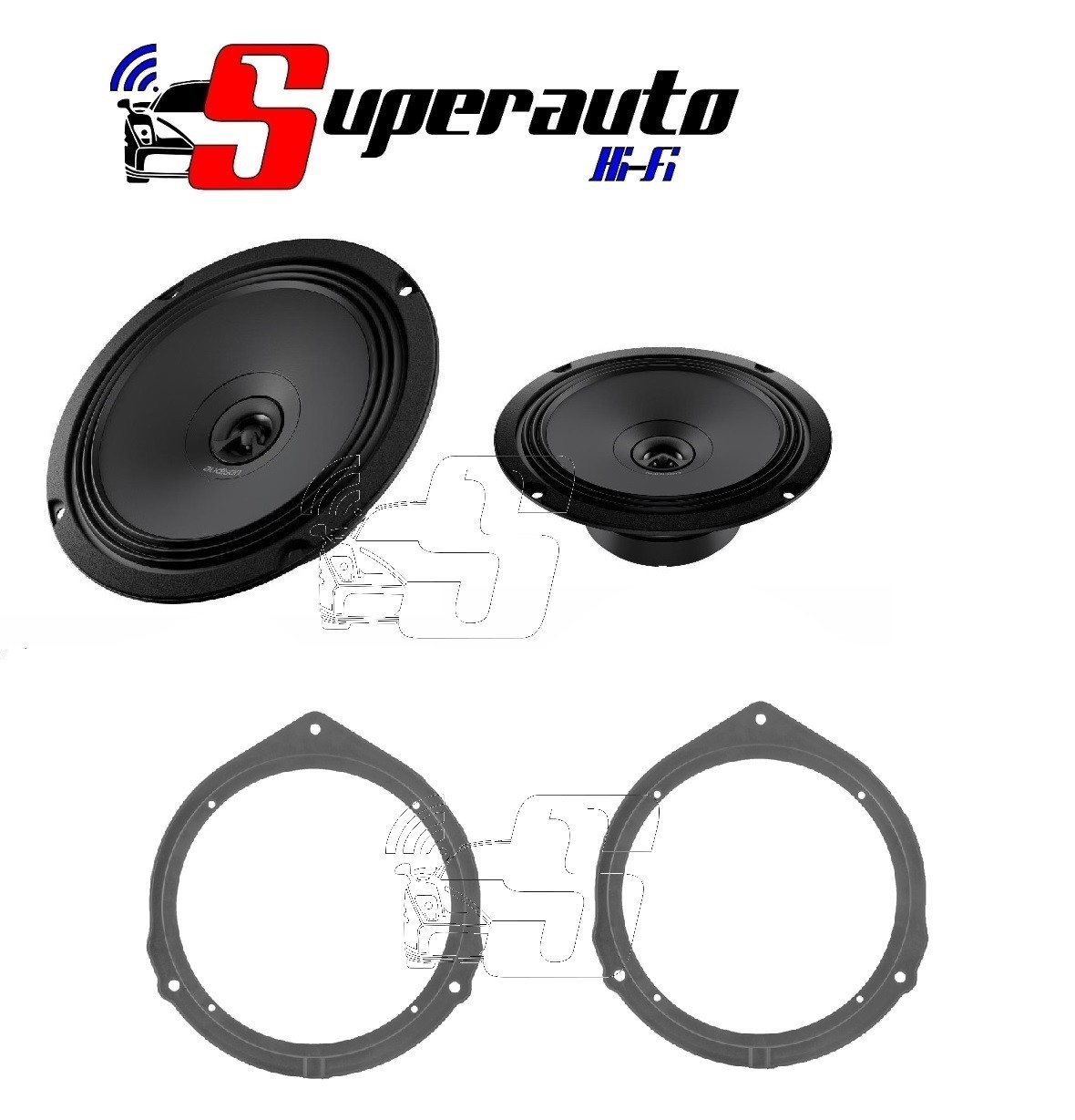 Coppia Audison APX 6.5 16cm Casse Mercedes Vito | Montaggio Semplice