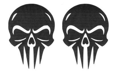 Totenkopf Skull, Sticker , 2x, 9x6,5cm, Autoaufkleber ,Motorrad, Tuning, Kult - Bild 1 von 3